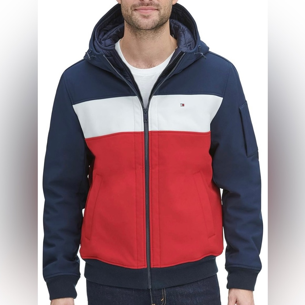 Medium size men jacket. In great condition. Soft material. Keeps you warm.